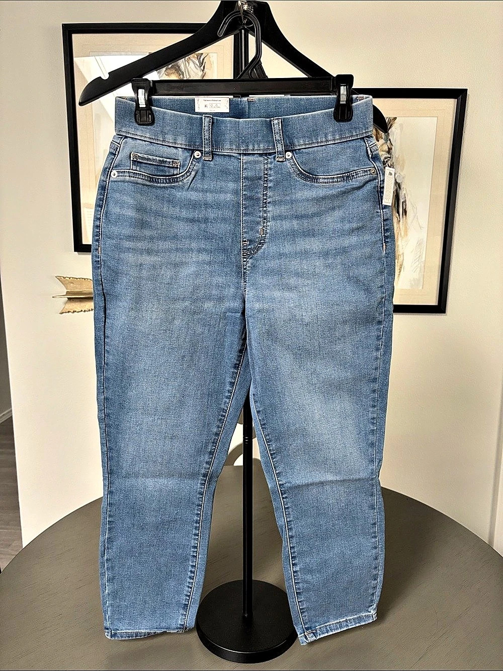 Time and Tru Women's High Rise Skinny Leg Denim Jegging Blue Small NWT